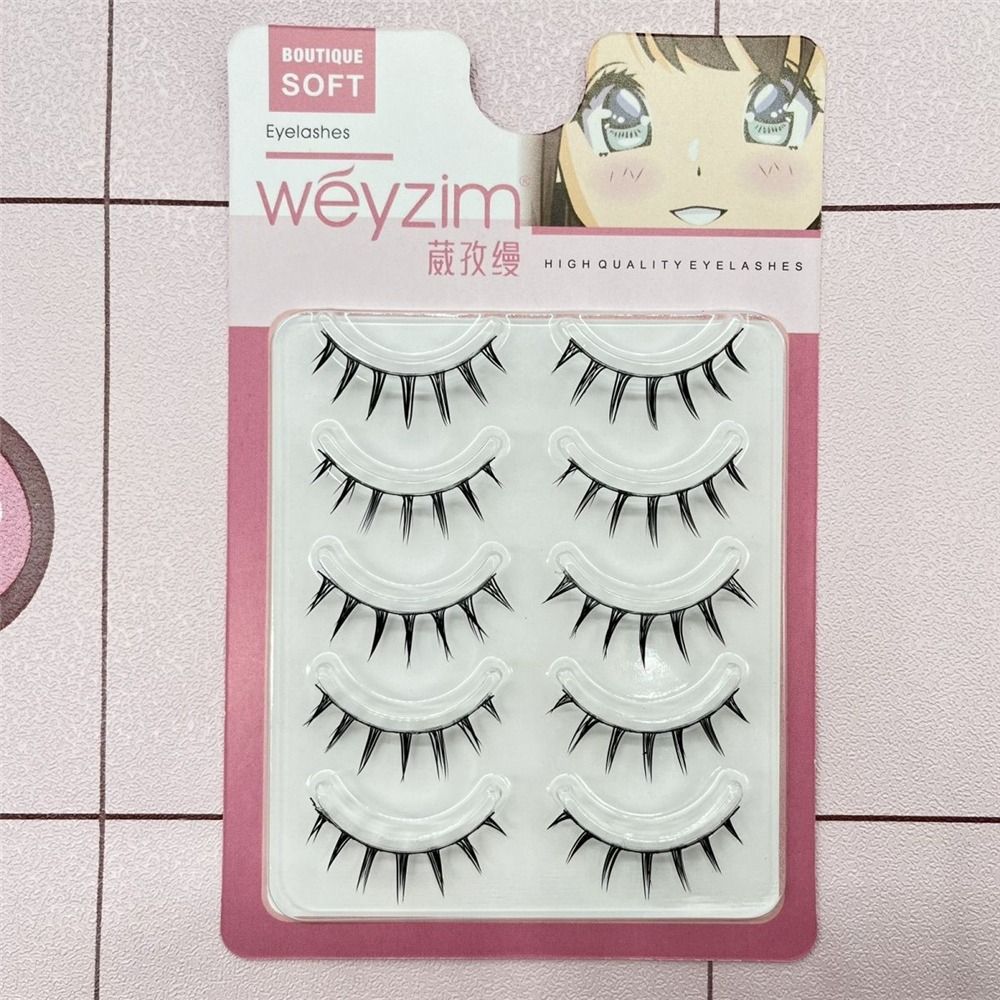 5 Pairs Pack Japanese Cosplay  - Eyelash Extension Japanese 评论和价格