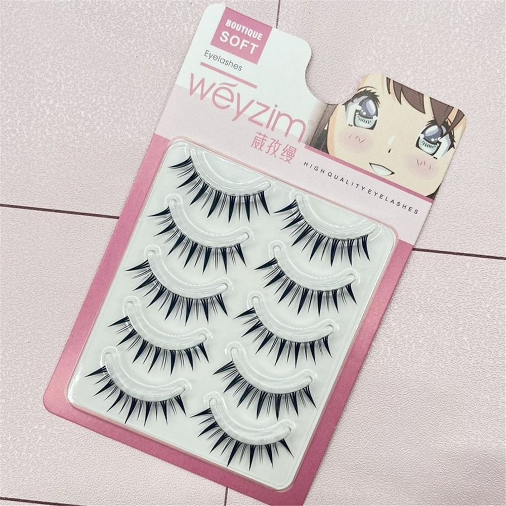5 Pairs Pack Japanese Cosplay  - Eyelash Extension Japanese 评论和价格